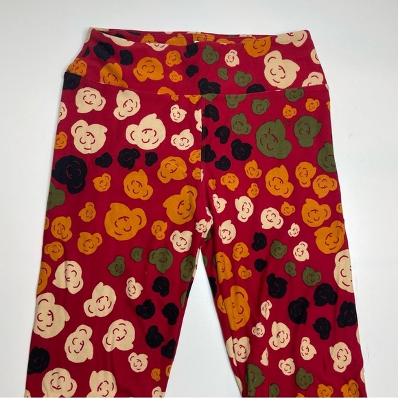 LuLaRoe Leggings OS One Size Set of 3 Popcorn Flowers Chevron Ikat Cat Eye - Picture 6 of 7